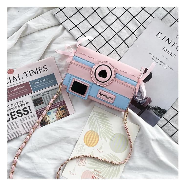 Pastel Aesthetic Kawaii Camera Purse Bag