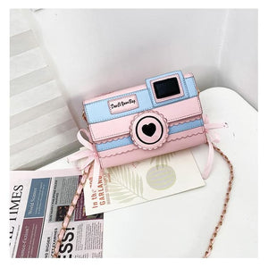 Pastel Aesthetic Kawaii Camera Purse Bag