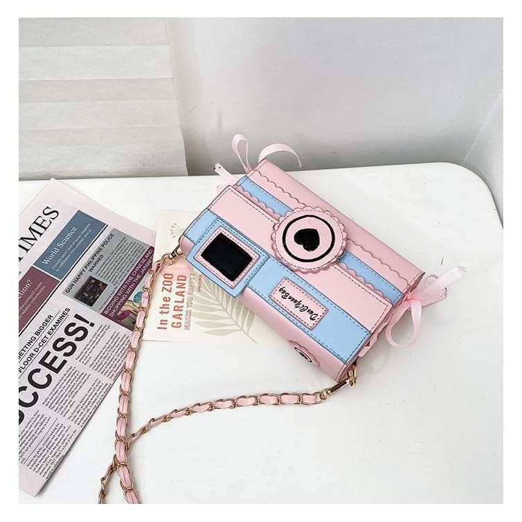 Pastel Aesthetic Kawaii Camera Purse Bag