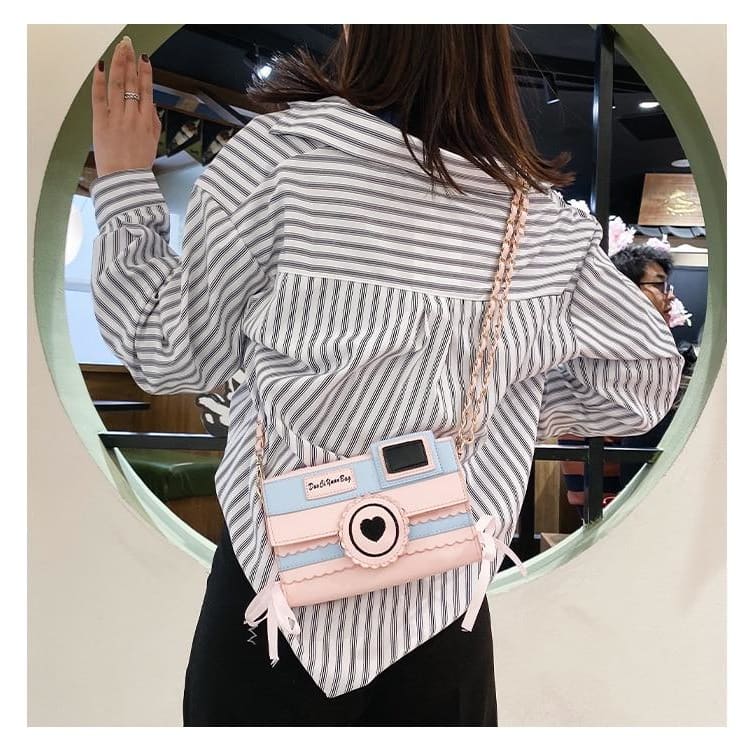 Pastel Aesthetic Kawaii Camera Purse Bag