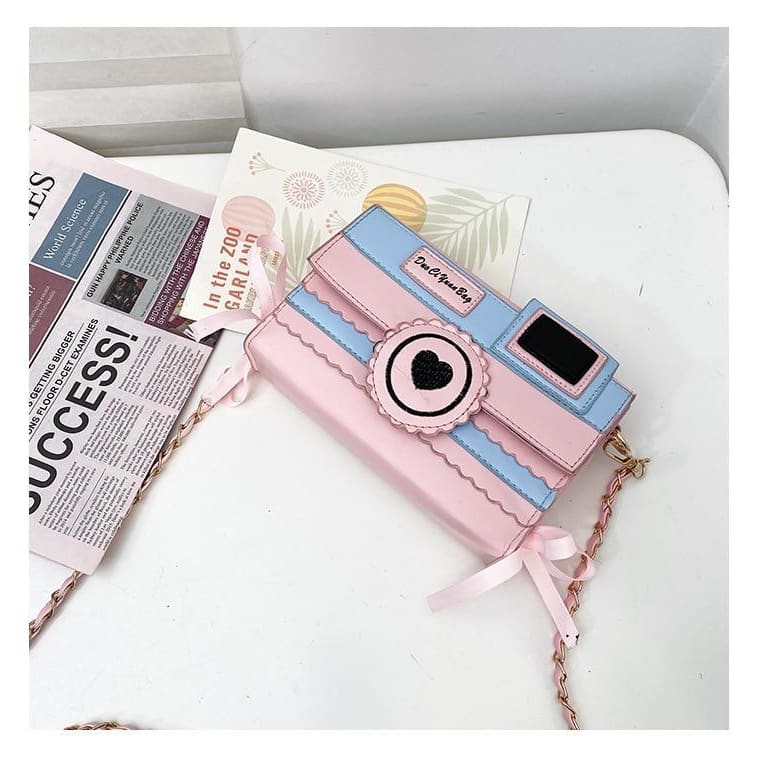 Pastel Aesthetic Kawaii Camera Purse Bag