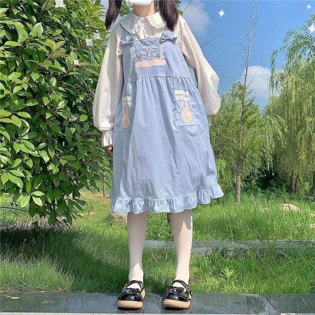 Pastel Kawaii Aesthetic Loose Pinafore Lolita Dress - Pastel