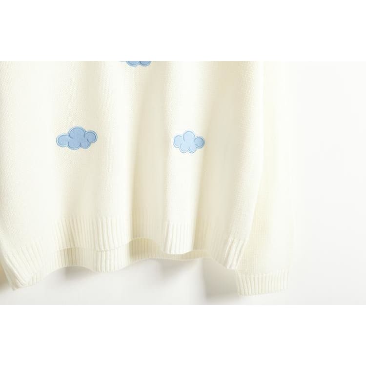 Pastel Kawaii Clouds Sweater