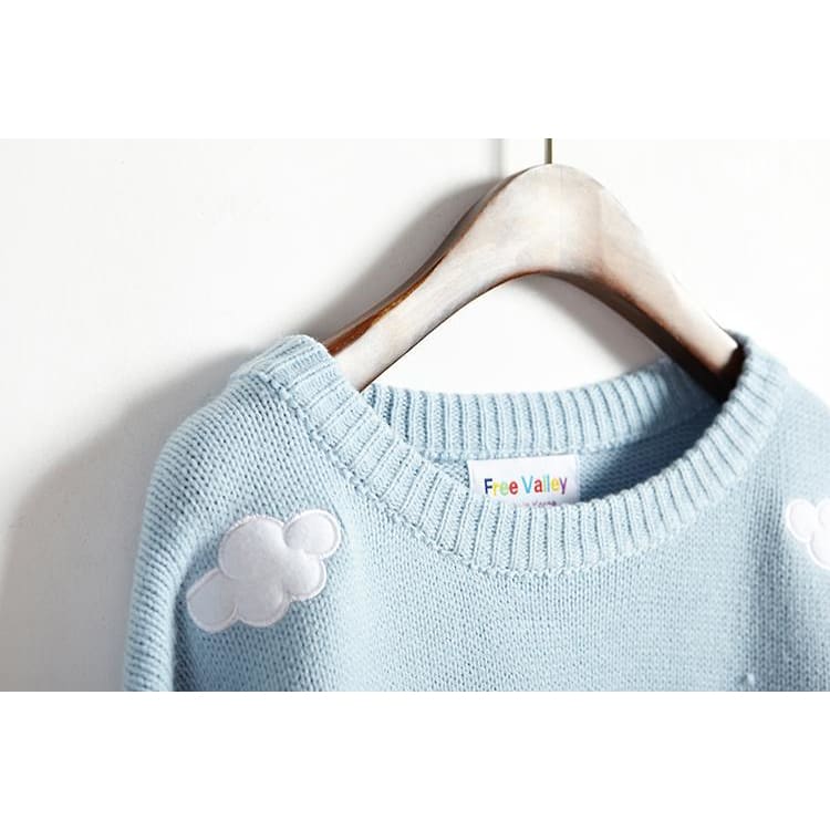 Pastel Kawaii Clouds Sweater