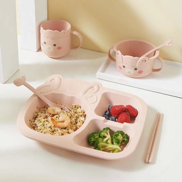 Pastel Kawaii Dinosaur Mushroom Sheep Kids Dinner Cutlery 