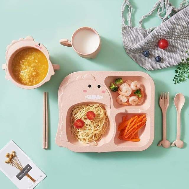 Pastel Kawaii Dinosaur Mushroom Sheep Kids Dinner Cutlery 