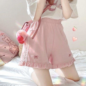 Pastel Pink Purple Kawaii Sweet Fashion Cute Shorts MK16103 
