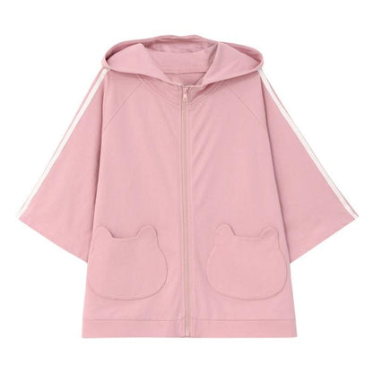 Pink Kawaii Vest Shorts Jacket MK15854 - KawaiiMoriStore