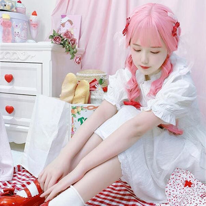 Pink Orange Lolita Cosplay Wigs MK15008 - KawaiiMoriStore