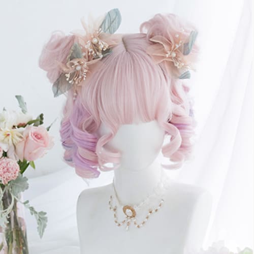 Pink Rainbow Candy Lolita Wig MK15164 - KawaiiMoriStore