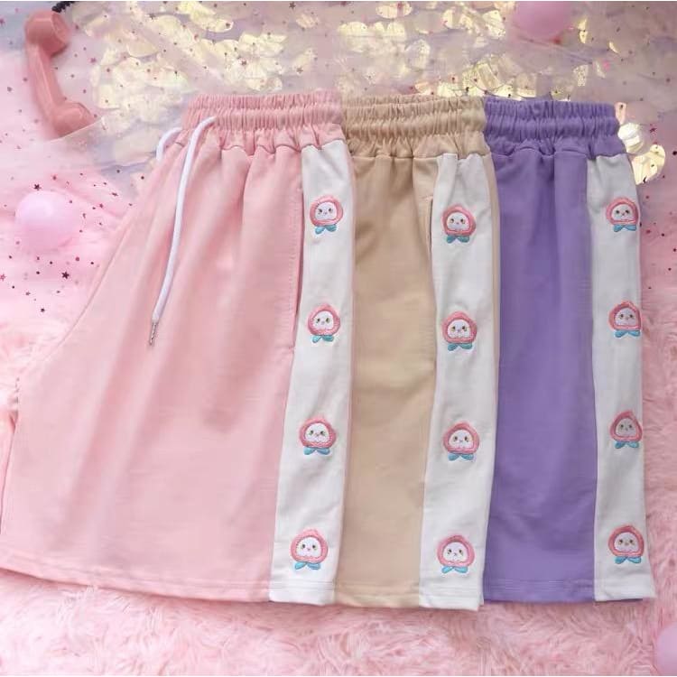 Pink/Beige/Purple Cute Peach Shorts MK15988 - KawaiiMoriStore