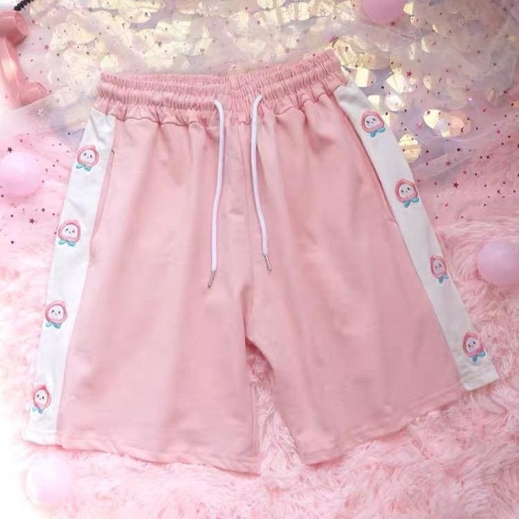 Pink/Beige/Purple Cute Peach Shorts MK15988 - KawaiiMoriStore