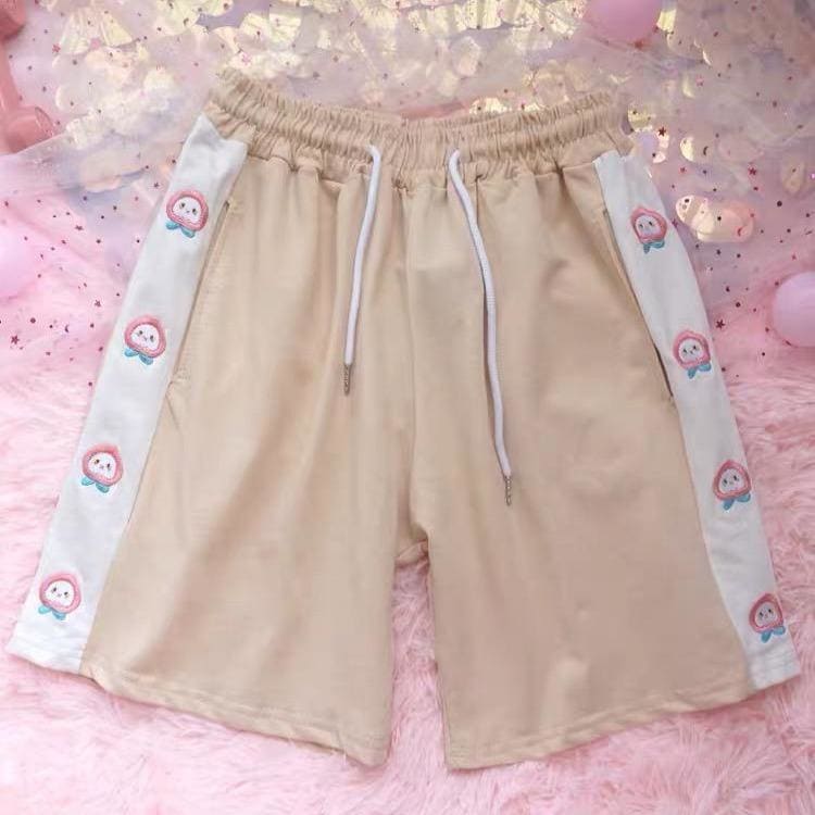 Pink/Beige/Purple Cute Peach Shorts MK15988 - KawaiiMoriStore