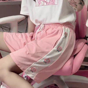 Pink/Beige/Purple Cute Peach Shorts MK15988 - KawaiiMoriStore