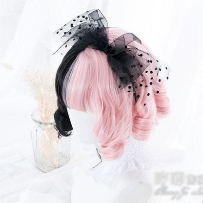 Pink&Black Lolita Cosplay Wig MK14909 - KawaiiMoriStore