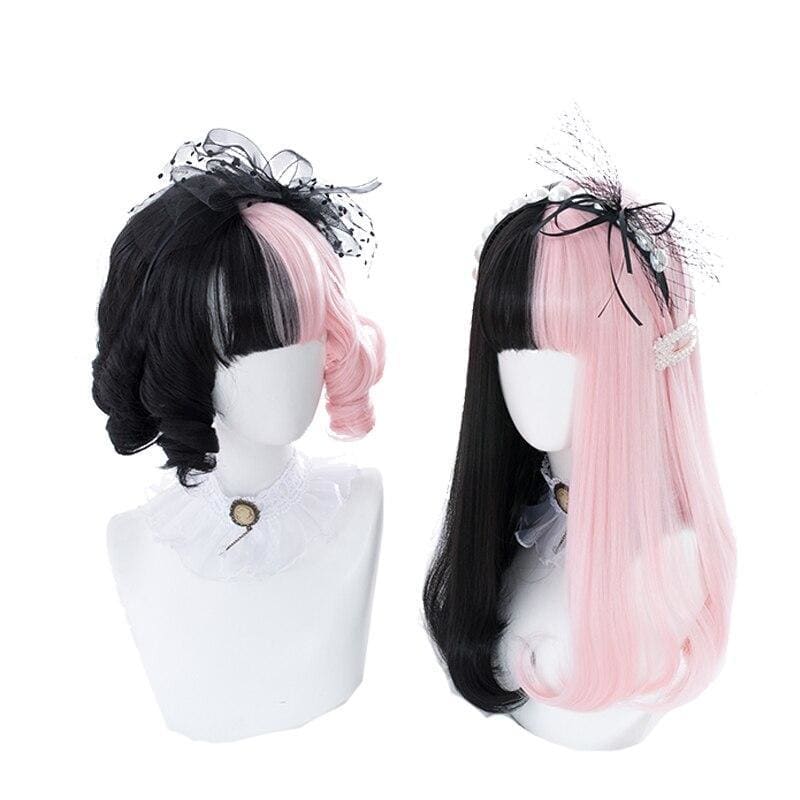 Pink&Black Lolita Cosplay Wig MK14909 - KawaiiMoriStore