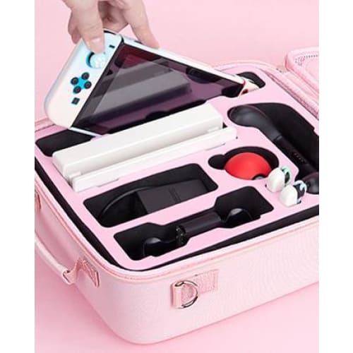 Pink/Blue/Black Cute Paw Switch Travel Storage Bag MK16077 - KawaiiMoriStore