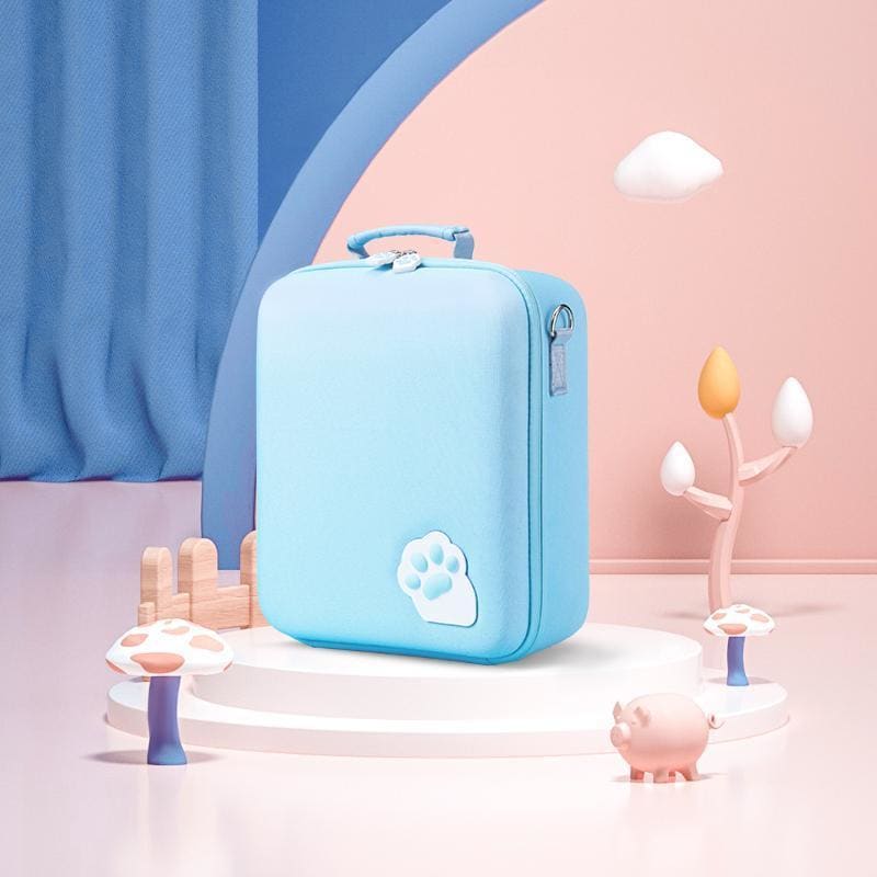 Pink/Blue/Black Cute Paw Switch Travel Storage Bag MK16077 - KawaiiMoriStore