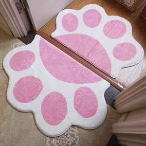 Pink/Blue/Grey Cute Paw Rug Floor Mat MM1201 - KawaiiMoriStore