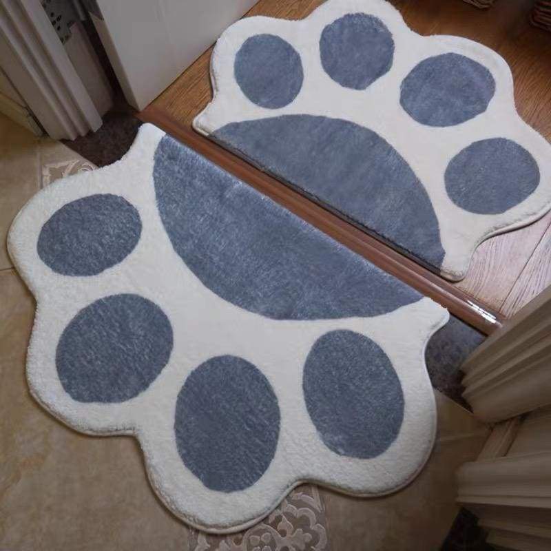 Pink/Blue/Grey Cute Paw Rug Floor Mat MM1201 - KawaiiMoriStore