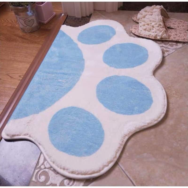 Pink/Blue/Grey Cute Paw Rug Floor Mat MM1201 - KawaiiMoriStore