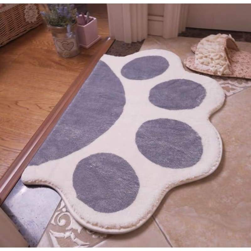 Pink/Blue/Grey Cute Paw Rug Floor Mat MM1201 - KawaiiMoriStore