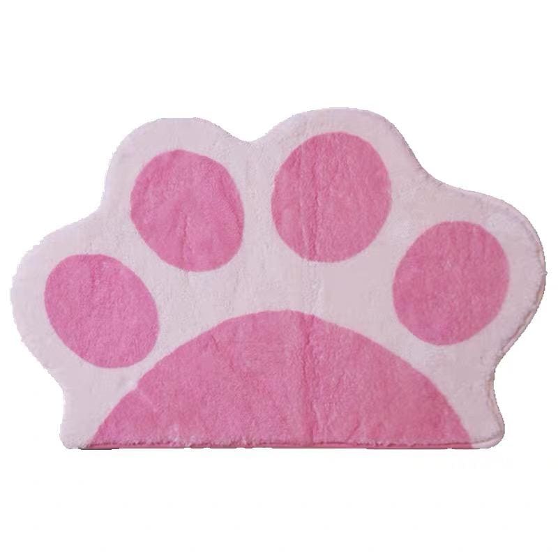 Pink/Blue/Grey Cute Paw Rug Floor Mat MM1201 - KawaiiMoriStore