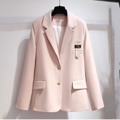 Pink/Gray/Apricot Pastel Uniform Plated Skirt Jacket White Blouse Black Tie Set MK15996 - KawaiiMoriStore