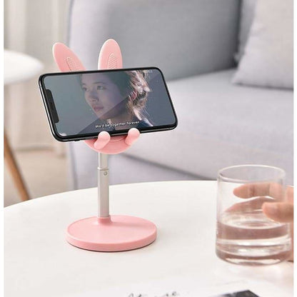 Pink/Green/White Kawaii Bunny Rabbit Ears Ajustable Phone 