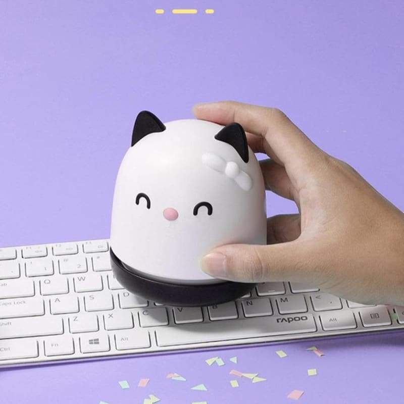 Pink/White Portable Mini Cute Cat Desk Vacuum Cleaner MM1712