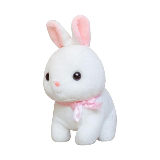 Pink/White Sweet Soft Kawaii Sitting Bunny Rabbit Plush Toy 