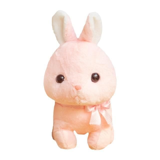 Pink/White Sweet Soft Kawaii Sitting Bunny Rabbit Plush Toy 