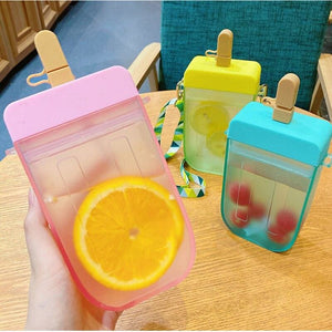 Plastic Transparent Portable Water Bottle MK14895 - KawaiiMoriStore