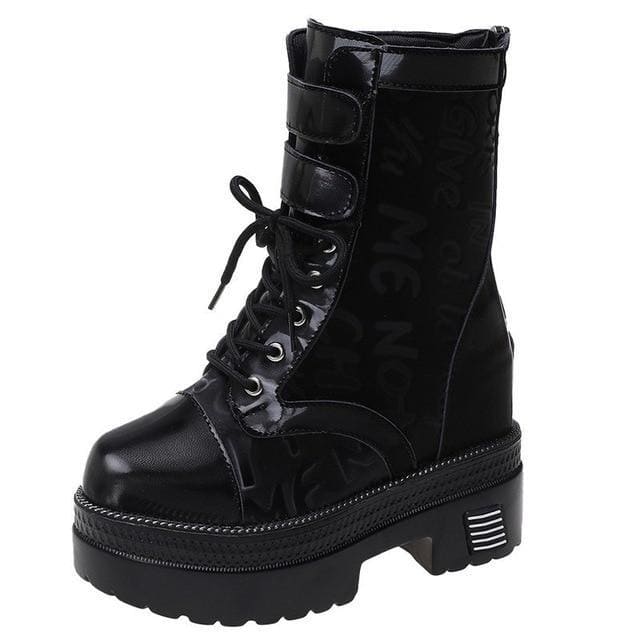 Platform Breathable Chunky Short Boots MK0798 - KawaiiMoriStore