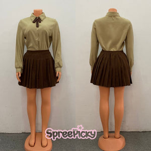 Plus Size Danganronpa Cosplay Jacket/Blouse/Short Skirt Streetwear MK15768 - KawaiiMoriStore