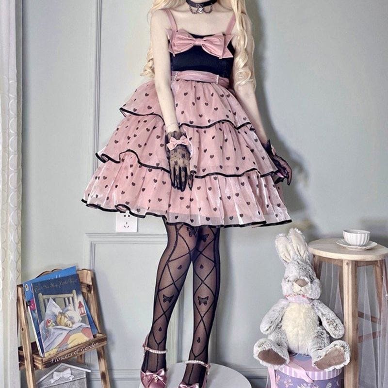 Polkadot Sugar Kawaii Princess JSK Lolita Dress - One Size -