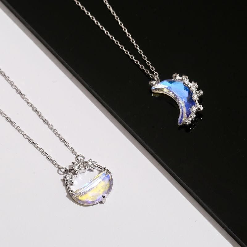 Pretty Moon Glowing Necklace MK15275 - KawaiiMoriStore