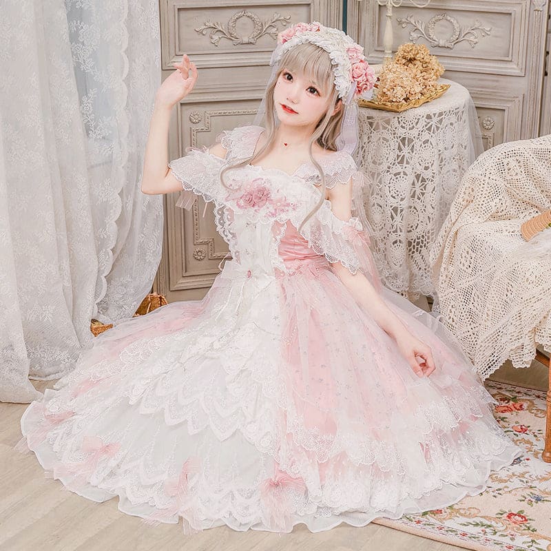 kawaii lace dress S