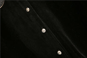 Winter Two Piece Set Top Shirts Black Shorts Suit MK16650