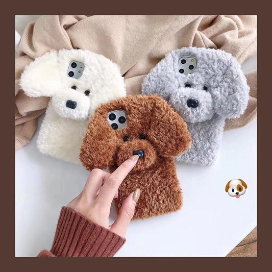 Teddy Dog Kawaii Fluffy Phone Case for IPhone MM2164