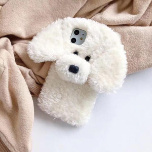 Teddy Dog Kawaii Fluffy Phone Case for IPhone MM2164