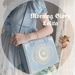 Sweet Lolita Star Moon Magic Book Retro England Messenger Bags MK16738