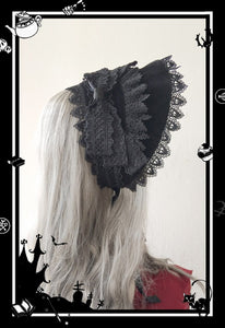 Lolita Retro Lace Trimming Half-head Bonnet MK17622