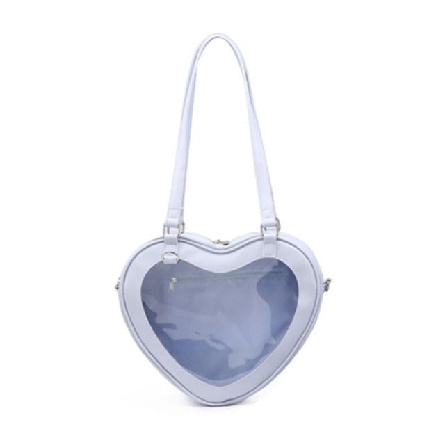 Japanese Sweet Heart Transparent JK Travel School Bag MM2231