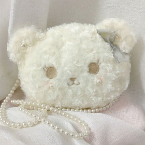 Lolita Velvet Bear Pearl Kawaii Shoulder Bag MK16649