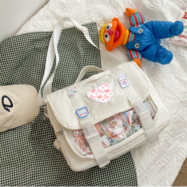 Harajuku Kawaii Backpack With Clear Pocket BM055