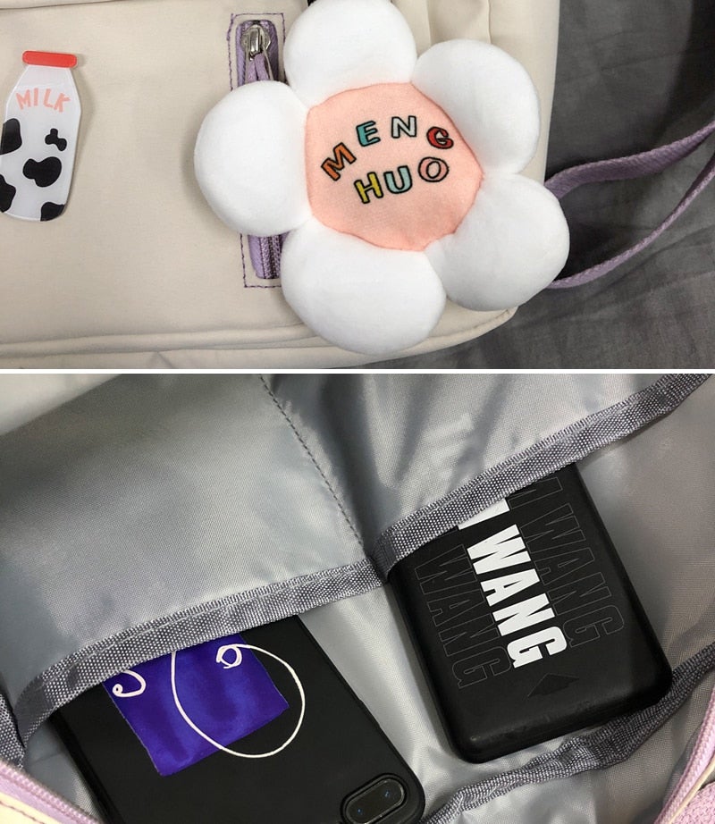 Lovely Multifunctional Small Badge Backpack BM056