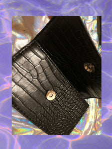 Harajuku Gothic Rabbit Black Shoulder Bag Metal Punk Handbag MK16643