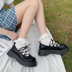 Sweet Gothic Punk Ankle-strap Lolita Mary Jane Shoes MM2226