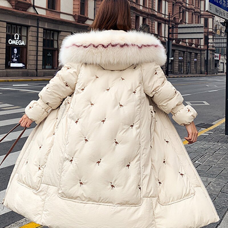 Korean Long Elegant Jackets Cotton Hooded Coats BM186